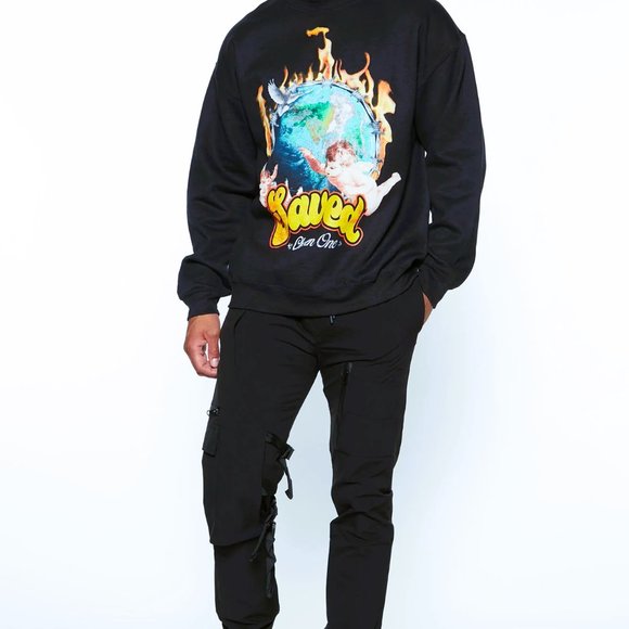 Fashion Nova Men Utility Cargo Pants Pockets Urban XXL Drawstring Straight Leg… - Picture 5 of 16